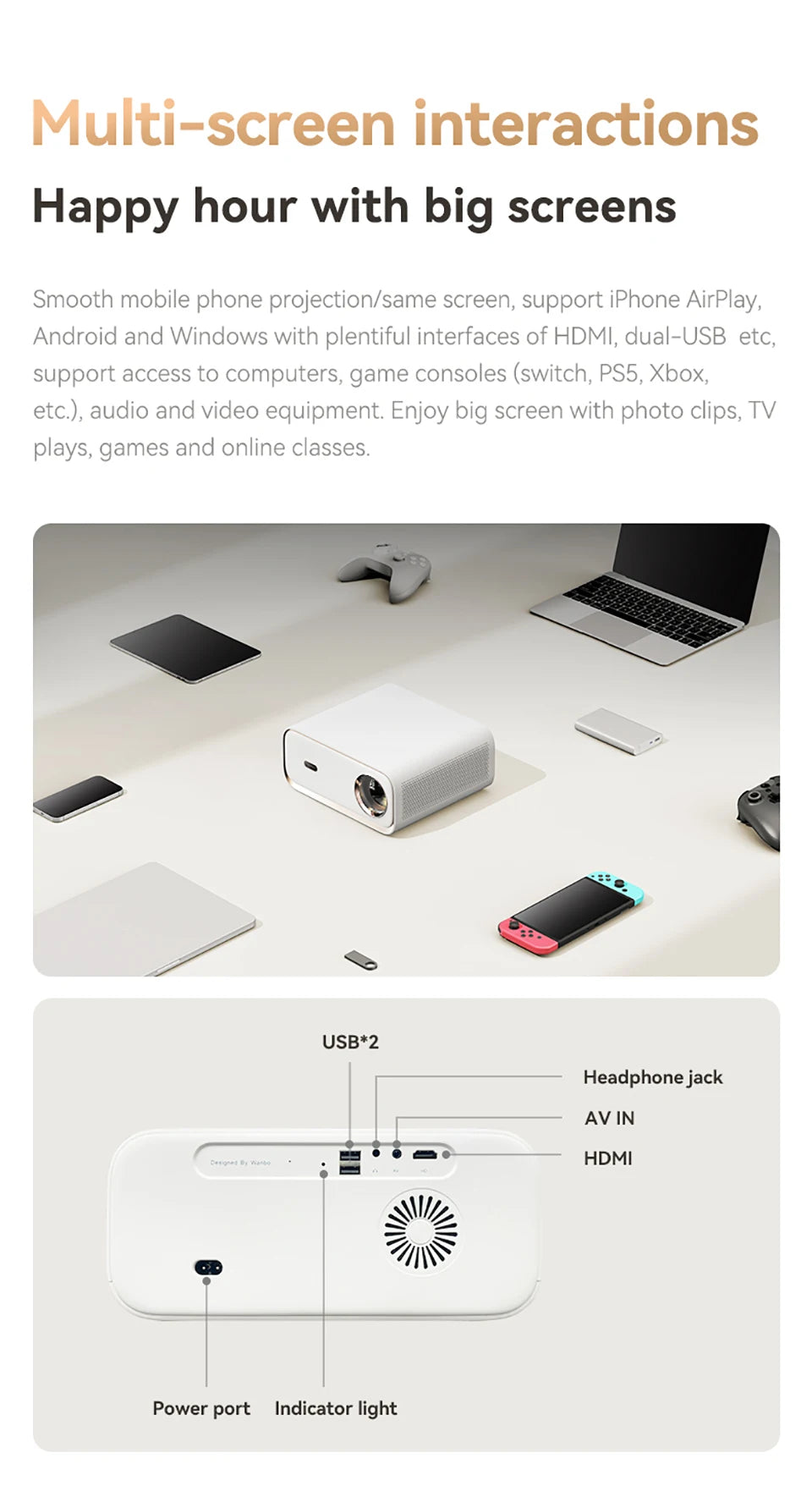 Interakcija na več zaslonih